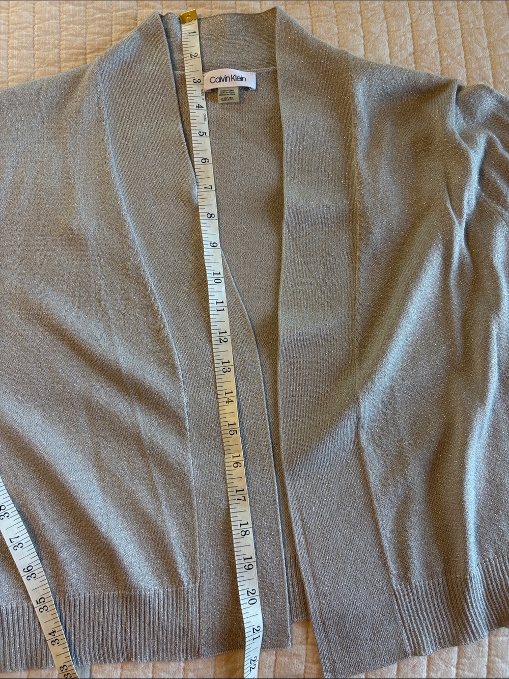 Calvin Klein NWT Women’s cover up shimmering gray - Picture 10 of 11